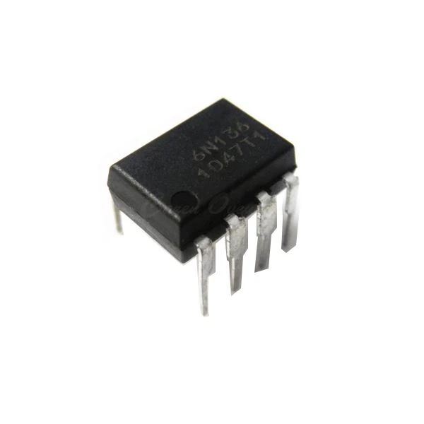 6N136 SMD-8 didelės spartos tranzistorių optinių jungčių lustas