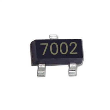 Tranzistorius 2N7002 šilkografinis 702/7002 juostos ir ritės (TR) MOS lauko efekto vamzdelis